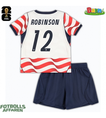 Förenta stater Miles Robinson #12 Hemmaställ Barn VM 2026 Kortärmad (+ Korta byxor)
